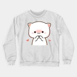 vintage-cute cat Crewneck Sweatshirt